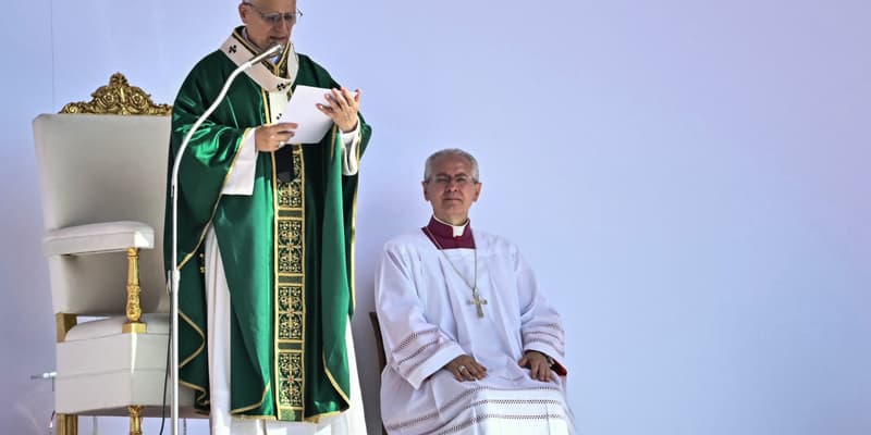 Le pape Léon XIV a présidé une messe dans le quartier de Tor Vergata à Rome, dans le cadre du Jubilé de la Jeunesse, le 3 août 2025.