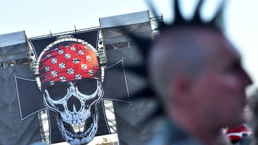 Un festivalier du Hellfest, en juin 2018 (photo d'illustration)
