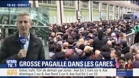 Grève SNCF: la mobilisation a provoqué une grosse pagaille dans les gars