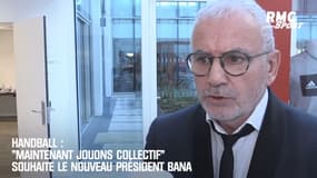 Handball :"Maintenant jouons collectif" souhaite le nouveau président Bana