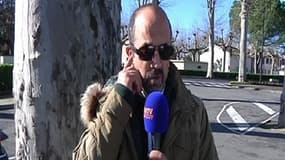 Le père du garçon de 15 ans parti en Syrie s'exprime sur BFMTV à Toulouse le 17 janvier 2014.