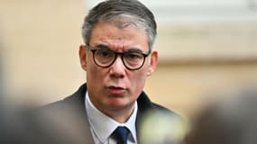 Olivier Faure à Matignon le 16 décembre 2024.