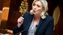 Marine Le Pen, le 6 juillet 2022, à l'Assemblée nationale à Paris