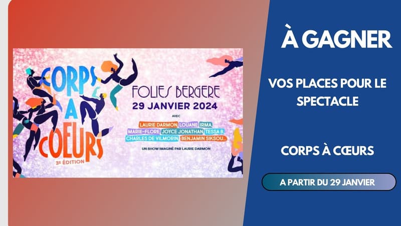 A Gagner : Vos places pour le spectacle Corps à Cœurs