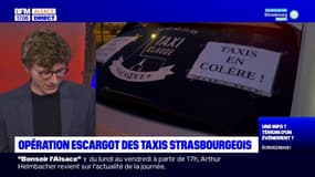 Strasbourg: opération escargot des taxis