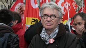 Jean-Claude Mailly, secrétaire général de FO, le 9 avril 2016 à Paris.