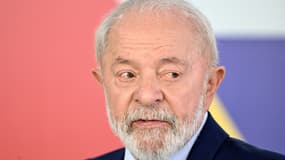 Le président brésilien Luiz Inacio Lula da Silva s'exprime lors d'une conférence de presse au palais du Planalto à Brasilia, le 30 janvier 2025.