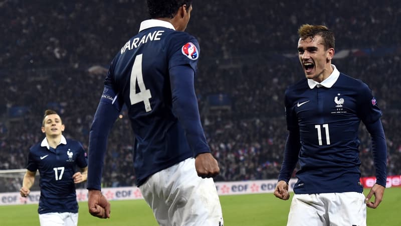 Raphaël Varane et Antoine Griezmann