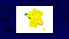 Le Var, les Bouches-du-Rhône, le Vaucluse et le Gard sont désormais les seuls départements placés en vigilance orange pour risque d'orages violents.