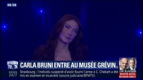 La statue de cire de Carla Bruni retrouve celle de Nicolas Sarkozy au musée Grévin