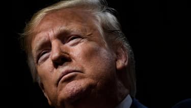 Donald Trump lors d'une prise de parole au Club Economique de New York, le 12 novembre 2019, à New York