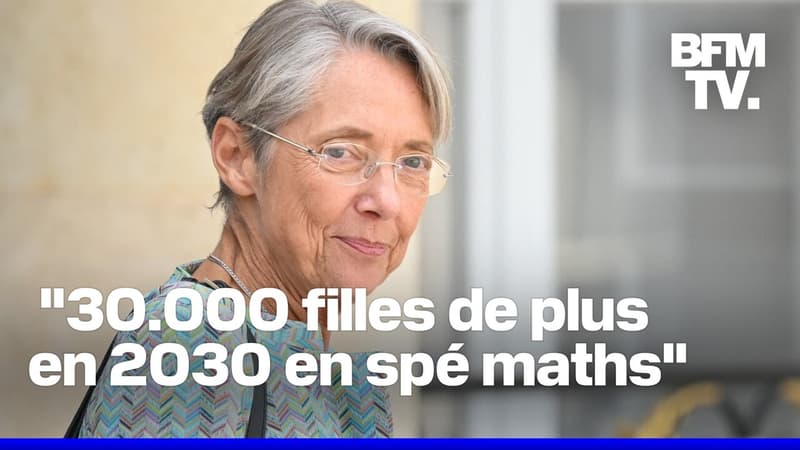 Le plan d'Élisabeth Borne pour féminiser les filières scientifiques