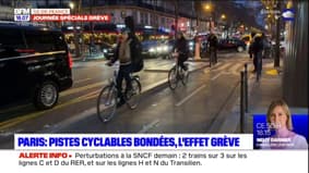 Grève du 31 janvier: du monde sur les pistes cyclables à Paris