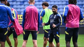 L'entraîneur du FC Sochaux Oswald Tanchot à l'entraînement le 2 août 2023