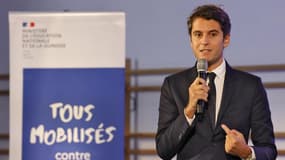 Le ministre de l'Education nationale, Gabriel Attal, à Paris le 7 novembre 2023