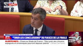 Gérald Darmanin s'excuse "très sincèrement" de l'utilisation "disproportionnée" du gaz lacrymogène au Stade de France