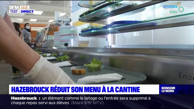 Face à l'inflation, la commune d'Hazebrouck réduit son menu à la cantine