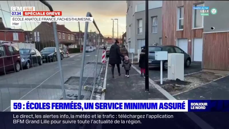 Faches-Thumesnil: des classes fermées en raison de la grève, un service minimum assuré par la mairie