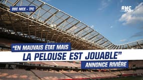 OGC Nice - TFC : la pelouse est "en mauvais état mais elle est jouable" confie Rivère