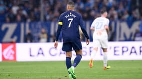 Kylian Mbappé lors du match OM-PSG, probablement son dernier Classique, 31 mars 2024