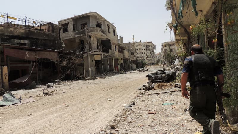 Un rebelle syrien à Damas, le 25 mai 2013.