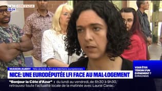 Nice: l’eurodéputée Manon Aubry s’attaque au mal-logement 