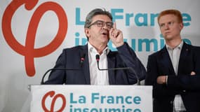 Jean-Luc Mélenchon au siège de la France insoumise le 19 octobre 2018.