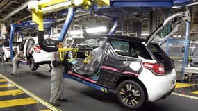 La DS3, fabriquée dans l'usine de Poissy, fait partie des modèles dont la production va augmenter.  