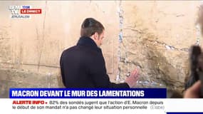 Emmanuel Macron est arrivé au Mur des Lamentations, à Jérusalem