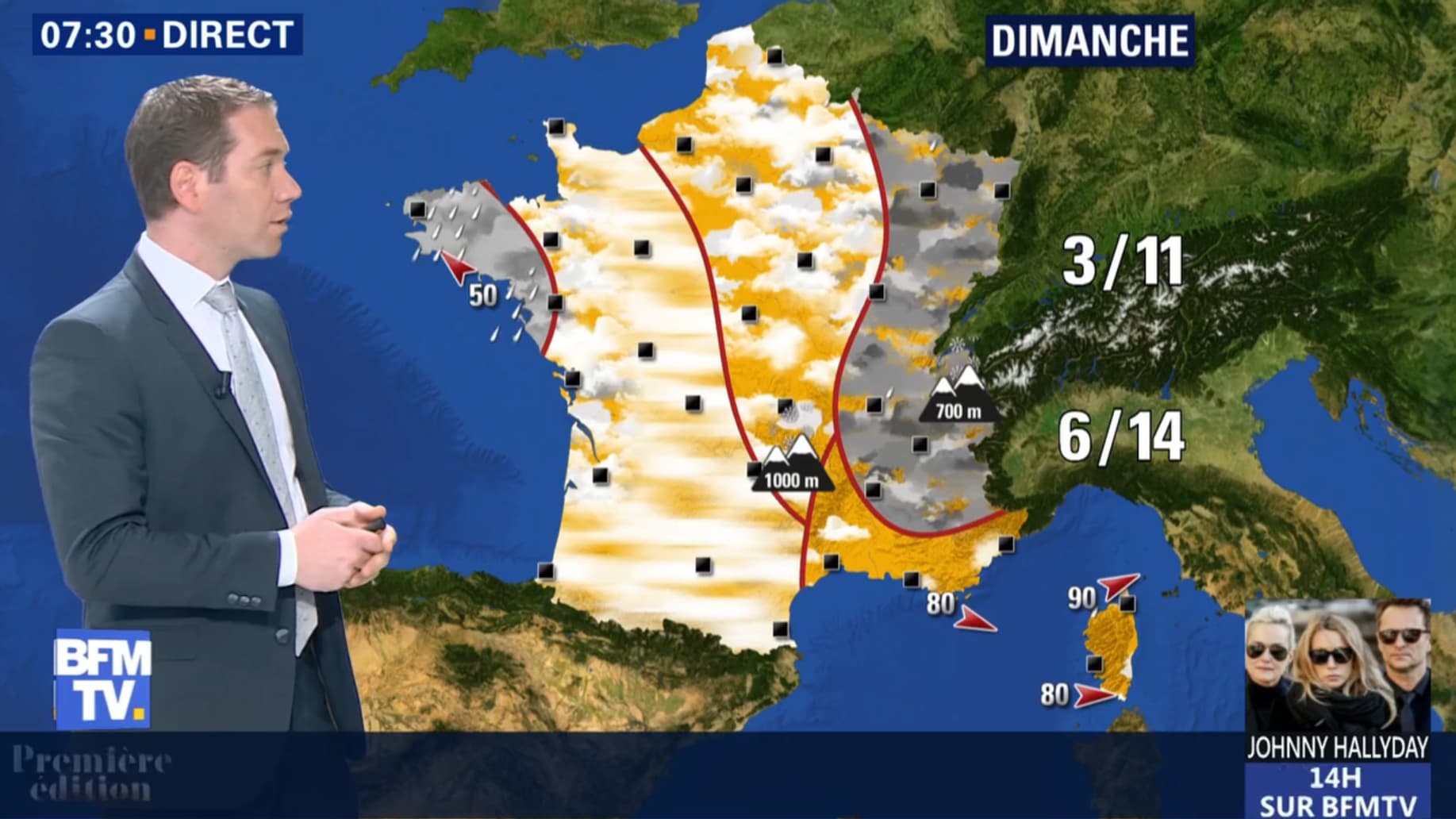 Météo du dimanche 1er avril 2018. Météo du dimanche 1er avril 2018.