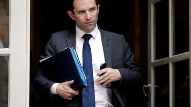Benoît Hamon à Matignon, le 10 juillet 2014.