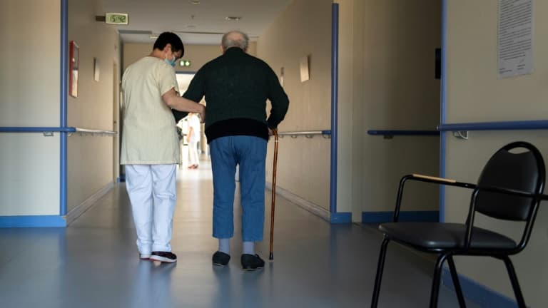 Un Ehpad public en France, le 23 mars 2022