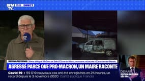 "Ma famille est très inquiète": l'émotion d'un maire agressé car pro-Macron