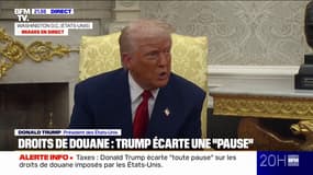 Droits de douane américains: Donald Trump affirme que "presque chaque pays veut négocier"