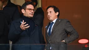 Joseph OUGHOURLIAN et Pablo LONGORIA lors de Lens-Marseille, le 12/11/2023