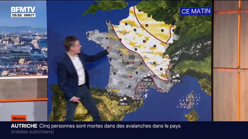 D'importantes pluies dans le sud-est de la France, cinq départements placés en vigilance orange: la météo de ce dimanche 18 janvier