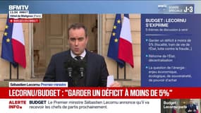 Budget: "Je vais demander aux formations politiques de se positionner" déclare Sébastien Lecornu