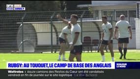 Coupe du monde de Rugby: l'équipe d'Angleterre se prépare sur leur camp de base du Touquet