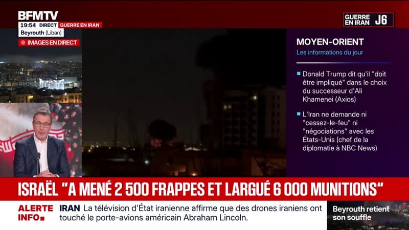 Guerre au Moyen-Orient: Israël assure avoir "mené 2.500 frappes et largué 6.000 munitions" depuis le début du conflit