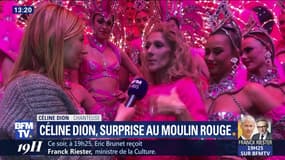 Céline Dion, surprise au Moulin Rouge