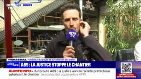 Arrêt du chantier de l'A69: "C'est une victoire historique", se félicite le militant écologiste Thomas Brail  
