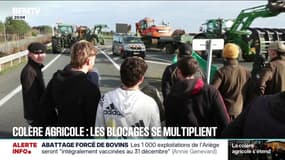 Crise agricole: les agriculteurs bloquent toujours de nombreux axes routiers