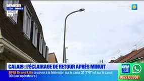 Calais: l'éclairage public fait son grand retour après minuit dans la ville 