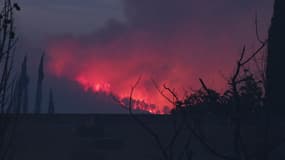 Un incendie déclaré dans le massif des Corbières (Aude), le mardi 5 août 2025.