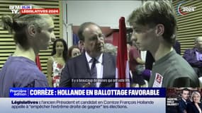 Premier tour des législatives: François Hollande en tête en Corrèze mais inquiet du score du RN
