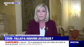 Marine Le Pen: "L'éventuel rallongement des vacances [scolaires] n'est pas une décision insensée"