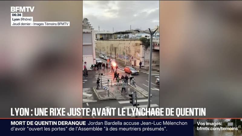 Ces images témoignent de la violence d'une rixe qui a éclaté peu de temps avant le lynchage de Quentin Deranque