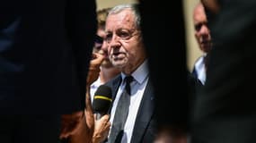 Jean-Michel Aulas aux obsèques de Bernard Lacombe, le 25 juin 2025