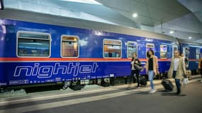 Une voiture Nightjet sur le train de nuit entre Paris et Berlin