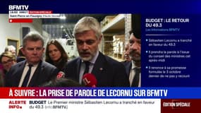 Adoption du budget par 49.3: "On se prononcera quand on aura la totalité du budget", explique Laurent Wauquiez, président du groupe LR à l'Assemblée